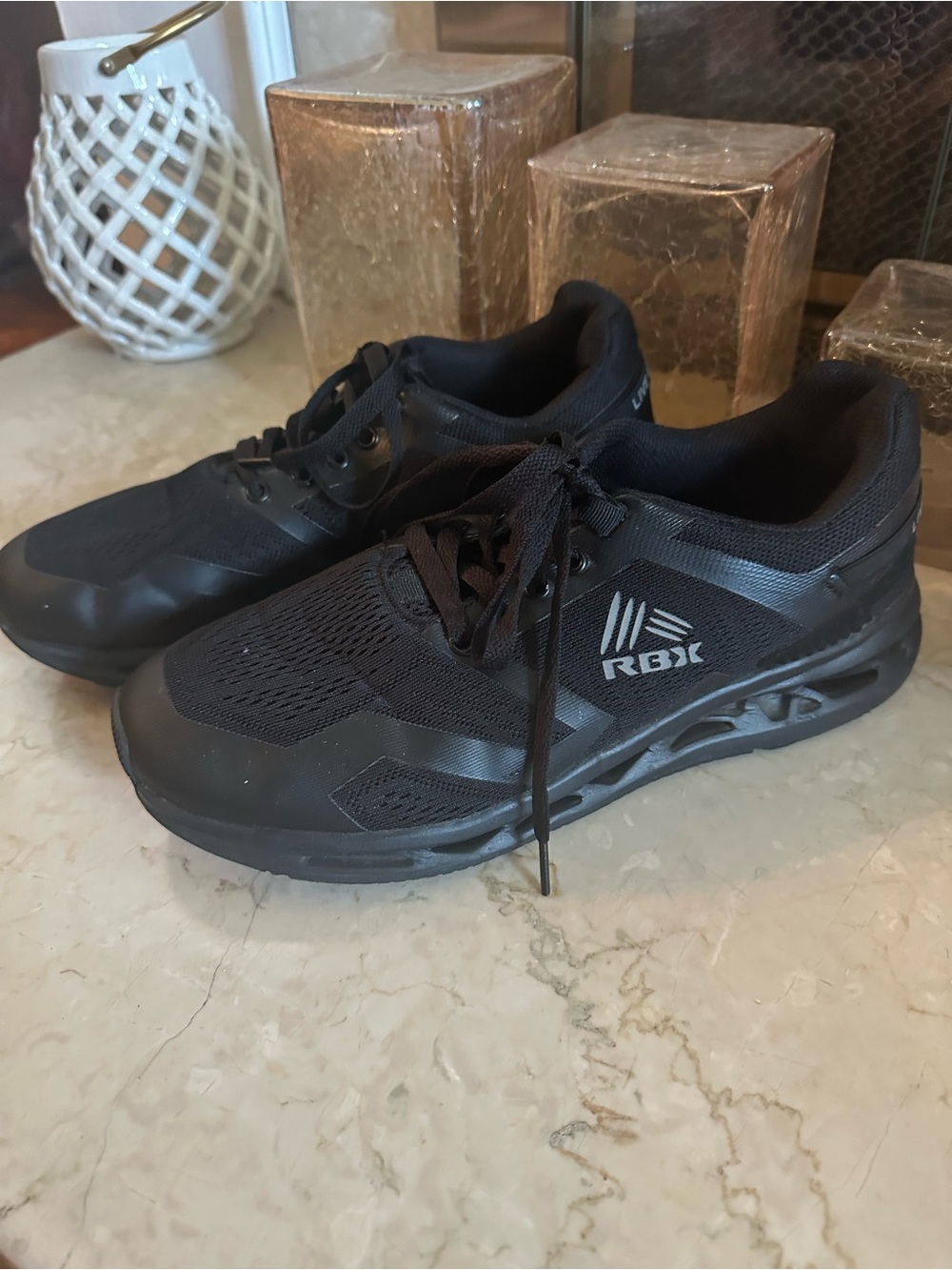 RBX Men's Black Mesh Athletic Sneakers Size 9.5